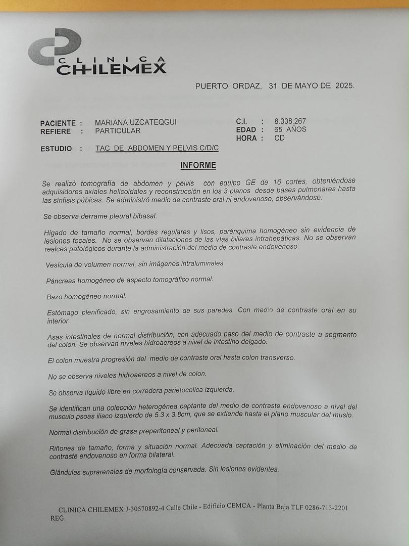 Tomografía de abdomen y pelvis