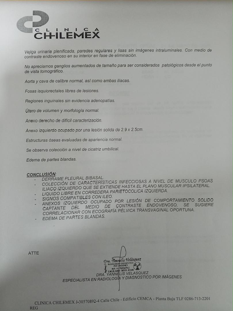 Tomografía de abdomen y pelvis